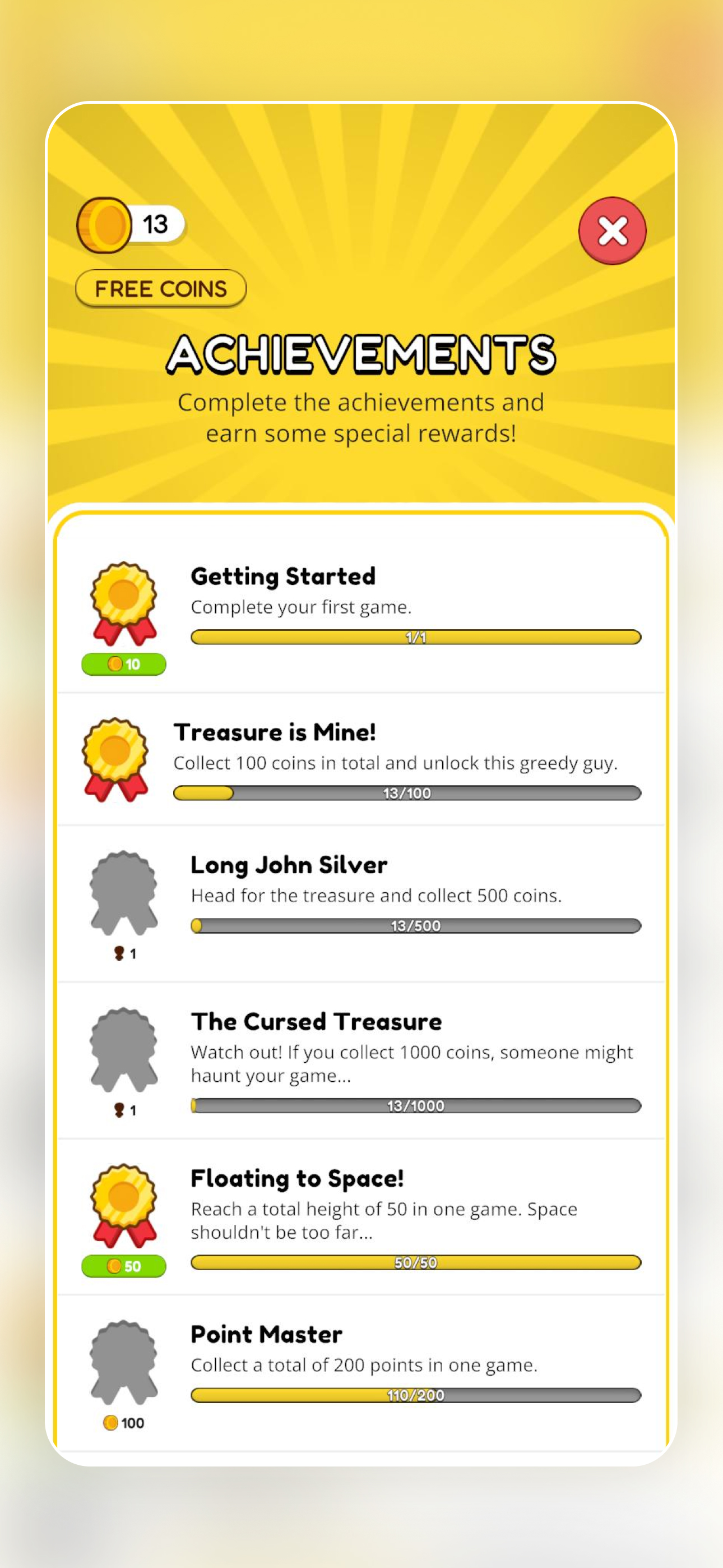 Don't Pop Bob power-up collection